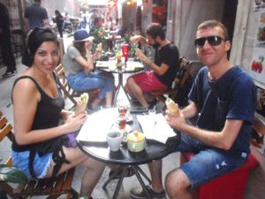 FALAFELZONE 
Best home cooked delicacies falafel in falafelzone...open kitchen, the menu includes vegetarian, vegan, and raw options. Gluten-free bread ,vegan burger buns that is served at Falafelzone.Flavored with spices and herbs and usually served in pita or a wrap or dishes, the best are crispy on the outside and served so hot that steam rises from the soft center as you take your first bite.The ingredients are fresh and the falafels are flavored and cooked to crispy perfection.All spices are coming from Egypt ...

Falafel zone stands in the heart of Beyoğlu, just a stone's throw from istiklal street. The restaurant has quickly become a favorite among vegetarians and vegans, foreigners and locals alike. If you are looking for an on-the-go lunch and want something different from the fresh food and tasty dishes about falafel and vegetable rolls, Falafel zone is a perfect solution.As soon as you enter the Istiklal Street, you will start enjoying a little walk down,There are also tables outside the restaurant on a traffic barred street which is full of other cafes and restaurants.Whenever you are hungry or rewctant to cook at home, it is almosy possible to find the comfort of your home in Falafelzone.

TEL: 0212 251 13 23
http://falafelzone.blogspot.com
e-mail:falafelzoneistanbul@gmail.com
adres:FALAFELZONE
istiklal caddesi öğüt sok no:4 Taksim-istanbul at Falafel Zone in Istanbul