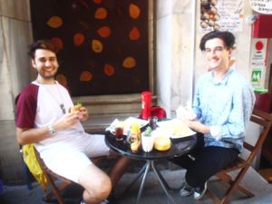 FALAFELZONE 
Best home cooked delicacies falafel in falafelzone...open kitchen, the menu includes vegetarian, vegan, and raw options. Gluten-free bread ,vegan burger buns that is served at Falafelzone.Flavored with spices and herbs and usually served in pita or a wrap or dishes, the best are crispy on the outside and served so hot that steam rises from the soft center as you take your first bite.The ingredients are fresh and the falafels are flavored and cooked to crispy perfection.All spices are coming from Egypt ...

Falafel zone stands in the heart of Beyoğlu, just a stone's throw from istiklal street. The restaurant has quickly become a favorite among vegetarians and vegans, foreigners and locals alike. If you are looking for an on-the-go lunch and want something different from the fresh food and tasty dishes about falafel and vegetable rolls, Falafel zone is a perfect solution.As soon as you enter the Istiklal Street, you will start enjoying a little walk down,There are also tables outside the restaurant on a traffic barred street which is full of other cafes and restaurants.Whenever you are hungry or rewctant to cook at home, it is almosy possible to find the comfort of your home in Falafelzone.

TEL: 0212 251 13 23
http://falafelzone.blogspot.com
e-mail:falafelzoneistanbul@gmail.com
adres:FALAFELZONE
istiklal caddesi öğüt sok no:4 Taksim-istanbul at Falafel Zone in Istanbul