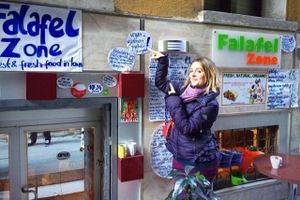 FALAFELZONE 
Best home cooked delicacies falafel in falafelzone...open kitchen, the menu includes vegetarian, vegan, and raw options. Gluten-free bread ,vegan burger buns that is served at Falafelzone.Flavored with spices and herbs and usually served in pita or a wrap or dishes, the best are crispy on the outside and served so hot that steam rises from the soft center as you take your first bite.The ingredients are fresh and the falafels are flavored and cooked to crispy perfection.All spices are coming from Egypt ...

Falafel zone stands in the heart of Beyoğlu, just a stone's throw from istiklal street. The restaurant has quickly become a favorite among vegetarians and vegans, foreigners and locals alike. If you are looking for an on-the-go lunch and want something different from the fresh food and tasty dishes about falafel and vegetable rolls, Falafel zone is a perfect solution.As soon as you enter the Istiklal Street, you will start enjoying a little walk down,There are also tables outside the restaurant on a traffic barred street which is full of other cafes and restaurants.Whenever you are hungry or rewctant to cook at home, it is almosy possible to find the comfort of your home in Falafelzone.

TEL: 0212 251 13 23
http://falafelzone.blogspot.com
e-mail:falafelzoneistanbul@gmail.com
adres:FALAFELZONE
istiklal caddesi öğüt sok no:4 Taksim-istanbul at Falafel Zone in Istanbul