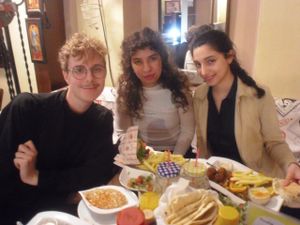 FALAFELZONE 
Best home cooked delicacies falafel in falafelzone...open kitchen, the menu includes vegetarian, vegan, and raw options. Gluten-free bread ,vegan burger buns that is served at Falafelzone.Flavored with spices and herbs and usually served in pita or a wrap or dishes, the best are crispy on the outside and served so hot that steam rises from the soft center as you take your first bite.The ingredients are fresh and the falafels are flavored and cooked to crispy perfection.All spices are coming from Egypt ...

Falafel zone stands in the heart of Beyoğlu, just a stone's throw from istiklal street. The restaurant has quickly become a favorite among vegetarians and vegans, foreigners and locals alike. If you are looking for an on-the-go lunch and want something different from the fresh food and tasty dishes about falafel and vegetable rolls, Falafel zone is a perfect solution.As soon as you enter the Istiklal Street, you will start enjoying a little walk down,There are also tables outside the restaurant on a traffic barred street which is full of other cafes and restaurants.Whenever you are hungry or rewctant to cook at home, it is almosy possible to find the comfort of your home in Falafelzone.

TEL: 0212 251 13 23
http://falafelzone.blogspot.com
e-mail:falafelzoneistanbul@gmail.com
adres:FALAFELZONE
istiklal caddesi öğüt sok no:4 Taksim-istanbul at Falafel Zone in Istanbul