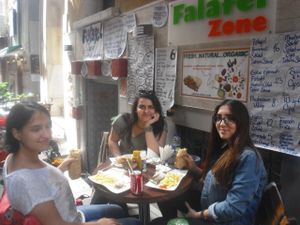 FALAFELZONE 
Best home cooked delicacies falafel in falafelzone...open kitchen, the menu includes vegetarian, vegan, and raw options. Gluten-free bread ,vegan burger buns that is served at Falafelzone.Flavored with spices and herbs and usually served in pita or a wrap or dishes, the best are crispy on the outside and served so hot that steam rises from the soft center as you take your first bite.The ingredients are fresh and the falafels are flavored and cooked to crispy perfection.All spices are coming from Egypt ...

Falafel zone stands in the heart of Beyoğlu, just a stone's throw from istiklal street. The restaurant has quickly become a favorite among vegetarians and vegans, foreigners and locals alike. If you are looking for an on-the-go lunch and want something different from the fresh food and tasty dishes about falafel and vegetable rolls, Falafel zone is a perfect solution.As soon as you enter the Istiklal Street, you will start enjoying a little walk down,There are also tables outside the restaurant on a traffic barred street which is full of other cafes and restaurants.Whenever you are hungry or rewctant to cook at home, it is almosy possible to find the comfort of your home in Falafelzone.

TEL: 0212 251 13 23
http://falafelzone.blogspot.com
e-mail:falafelzoneistanbul@gmail.com
adres:FALAFELZONE
istiklal caddesi öğüt sok no:4 Taksim-istanbul at Falafel Zone in Istanbul