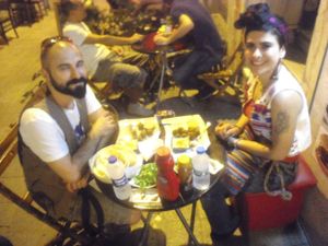 falafelzone 

BEST FALAFEL IN TOWN ...ALWAYS FRESH

GANNUSH MENU.....baked and cooked in owen and stayed with spice of eggplant
AYRAN ......Yoghurt Drink
FALAFEL SALAD....Organic tomatoes,cucumber,lettuce,green pepper,olive oil,fresh lemon juice with tahini sauce on top of 8 Falafel stick
Even better if the healthy food tastes really really good. And it does, sometimes even better than the junk.
And love the others, like peeling each chickpea by hand to make the most creamy hummus ever.
All of your favorite foods in one bowl
Great combination...falafel-humus-salad-tahini
 gorgeous crunchy
wrap-up a meal

adres:istiklal street öğüt sok no:4 beyoğlu-istanbul...

Find Mango in istiklal just go ahead from there ( imam adnan sok ) than f,rst left...falafelzone is there....

falafelzone falafel vegan veganfood vegetarian crueltyfree delicious istanbul taksim beyoğlu at Falafel Zone in Istanbul