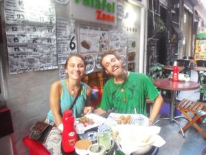 falafelzone 

BEST FALAFEL IN TOWN ...ALWAYS FRESH

GANNUSH MENU.....baked and cooked in owen and stayed with spice of eggplant
AYRAN ......Yoghurt Drink
FALAFEL SALAD....Organic tomatoes,cucumber,lettuce,green pepper,olive oil,fresh lemon juice with tahini sauce on top of 8 Falafel stick
Even better if the healthy food tastes really really good. And it does, sometimes even better than the junk.
And love the others, like peeling each chickpea by hand to make the most creamy hummus ever.
All of your favorite foods in one bowl
Great combination...falafel-humus-salad-tahini
 gorgeous crunchy
wrap-up a meal

adres:istiklal street öğüt sok no:4 beyoğlu-istanbul...

Find Mango in istiklal just go ahead from there ( imam adnan sok ) than f,rst left...falafelzone is there....

falafelzone falafel vegan veganfood vegetarian crueltyfree delicious istanbul taksim beyoğlu at Falafel Zone in Istanbul