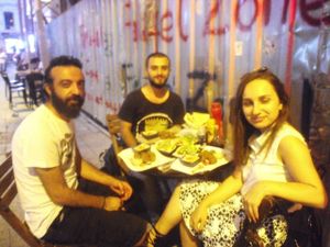 falafelzone 

BEST FALAFEL IN TOWN ...ALWAYS FRESH

GANNUSH MENU.....baked and cooked in owen and stayed with spice of eggplant
AYRAN ......Yoghurt Drink
FALAFEL SALAD....Organic tomatoes,cucumber,lettuce,green pepper,olive oil,fresh lemon juice with tahini sauce on top of 8 Falafel stick
Even better if the healthy food tastes really really good. And it does, sometimes even better than the junk.
And love the others, like peeling each chickpea by hand to make the most creamy hummus ever.
All of your favorite foods in one bowl
Great combination...falafel-humus-salad-tahini
 gorgeous crunchy
wrap-up a meal

adres:istiklal street öğüt sok no:4 beyoğlu-istanbul...

Find Mango in istiklal just go ahead from there ( imam adnan sok ) than f,rst left...falafelzone is there....

falafelzone falafel vegan veganfood vegetarian crueltyfree delicious istanbul taksim beyoğlu at Falafel Zone in Istanbul