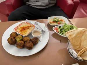 plate  at Falafel Zone in Istanbul