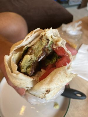 Falafel wrap  at Falafel Zone in Istanbul