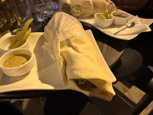 Falafel wrap  at Falafel Zone in Istanbul