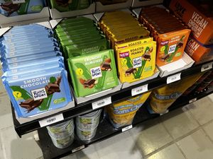 Ritter Sport marked vegan!  at Vegan Supply in Vancouver