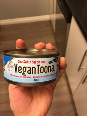 Vegan tuna  at Vegan Supply in Vancouver