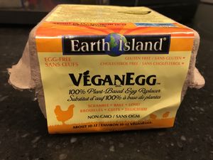 Vegan egg at Vegan Supply in Vancouver