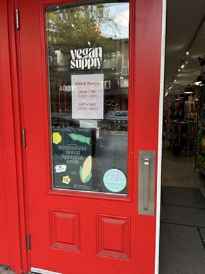 Front Door  at Vegan Supply in Vancouver
