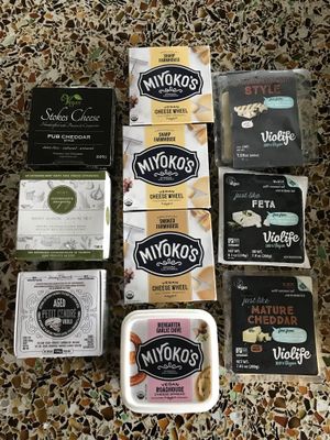 Cheeze haul at Vegan Supply in Vancouver