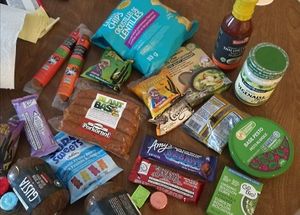 Goodies at Vegan Supply in Vancouver