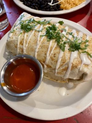 Vegan burrito with chorizo filling   at Gringo A Go Go in Raleigh