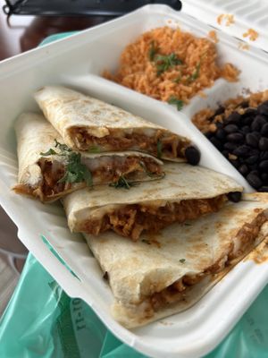 Vegan Carnitas Quesadillas  at Gringo A Go Go in Raleigh