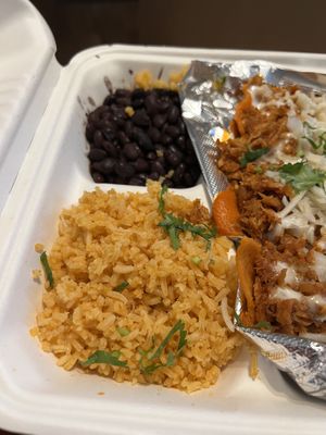 Mexican Rice & Black Beans 🤤   at Gringo A Go Go in Raleigh