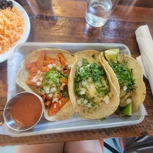 Vegan Al Pastor, Potato & Nopales Tacos at Gringo A Go Go in Raleigh