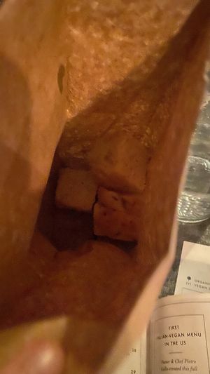 Bag of focaccia   at Civico 1845 in San Diego