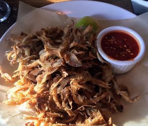 Mushroom Calamari with Arrabbiata sauce at Civico 1845 in San Diego