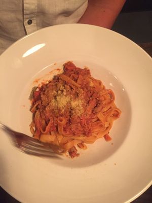 Fettuccine bolognese  at Civico 1845 in San Diego