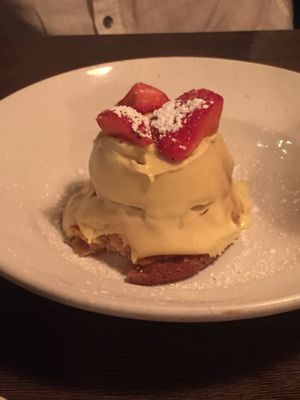 Strawberry cake at Civico 1845 in San Diego