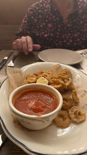 Vegan calamari with marinara sauce at Civico 1845 in San Diego