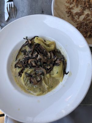 Vegan mushroom ravioli  at Civico 1845 in San Diego