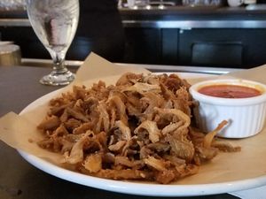 VEGAN MUSHOOM “CALAMARI”
Breaded & Fried Oyster Mushrooms, Served with Arrabbiata Sauce at Civico 1845 in San Diego