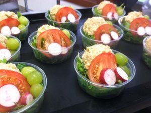 Chickpea Salad cups at Rabbit Patch Vegan Snacks - Food Stall in Battle Creek