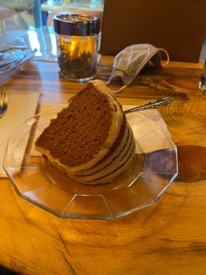 Pumpkin spice cake at The Burrowing Owl in Colorado Springs