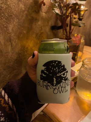You get to keep the coozie:) at The Burrowing Owl in Colorado Springs