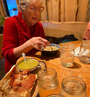Meatball Sub and Potato Soup at The Burrowing Owl in Colorado Springs