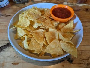 chips and salsa at The Burrowing Owl in Colorado Springs