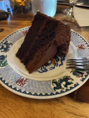 Double chocolate cake  at The Burrowing Owl in Colorado Springs