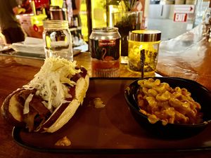 Reuben with Mac and Straw-Rhub beer  at The Burrowing Owl in Colorado Springs