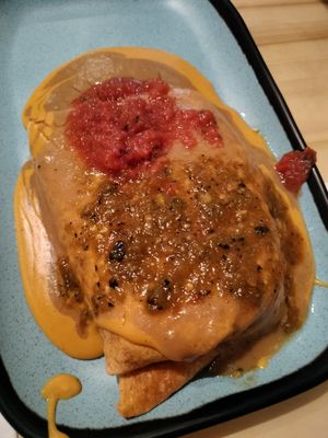 Vegan burrito at The Burrowing Owl in Colorado Springs