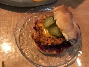 Vegan Sloppy Joe at The Burrowing Owl in Colorado Springs