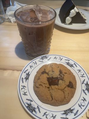 Cookie and Adult Choc Milk  at The Burrowing Owl in Colorado Springs