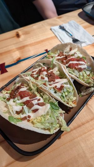 Chicken bacon tacos at The Burrowing Owl in Colorado Springs