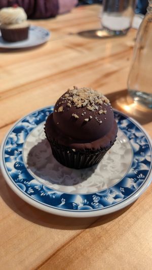 Peanut butter cupcake at The Burrowing Owl in Colorado Springs