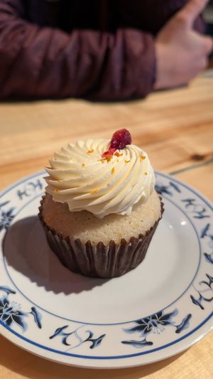 Seasonal cupcake - orange cranberry at The Burrowing Owl in Colorado Springs