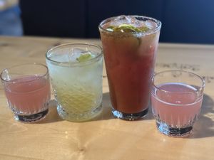 Employees choice shot, margarita, Bloody Mary  at The Burrowing Owl in Colorado Springs