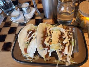 Chicken bacon ranch tacos at The Burrowing Owl in Colorado Springs
