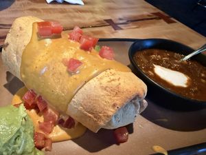 Air Fried Chimichanga  at The Burrowing Owl in Colorado Springs