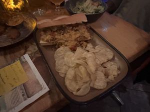 Philly cheesesteak sandwich (GF bread too!)  at The Burrowing Owl in Colorado Springs