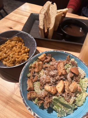 French Dip and chicken Caesar salad    at The Burrowing Owl in Colorado Springs