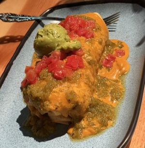 Special chimichanga- ginormous!   at The Burrowing Owl in Colorado Springs