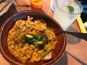 Spicy Vegan Mac ‘n Cheese at The Burrowing Owl in Colorado Springs