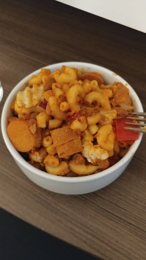 Leftover Sloppy Mac Mixed with Chili Dog at The Burrowing Owl in Colorado Springs