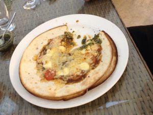 Italian dish at Fridheimar in Reykholt